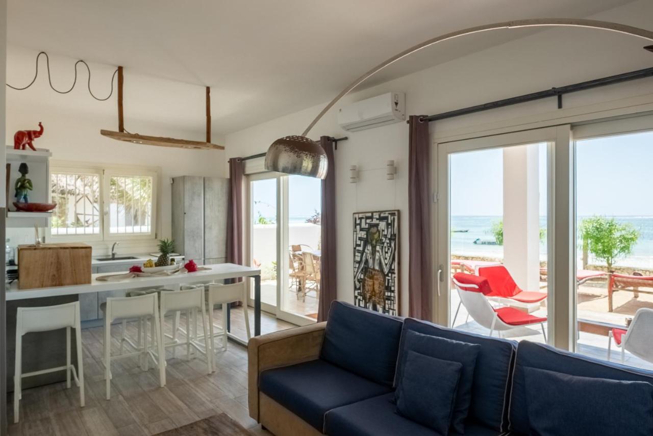 Ocean Blue Apartment With Panoramic Pool Zanzibarhouses Kiwengwa  Bagian luar foto